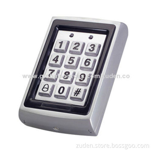Access Control Panel with Metal Shell, Blue Backlight and ID Card Reader, Supports 500 Users